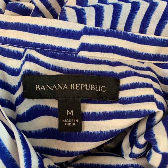 Banana Republic Elsie Ruffle Flutter Striped Med - Picture 7 of 8